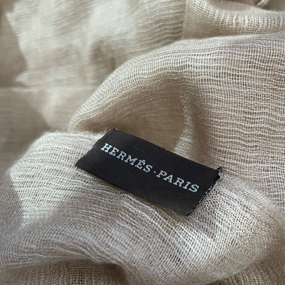 Hermes silk cashmere scarf
